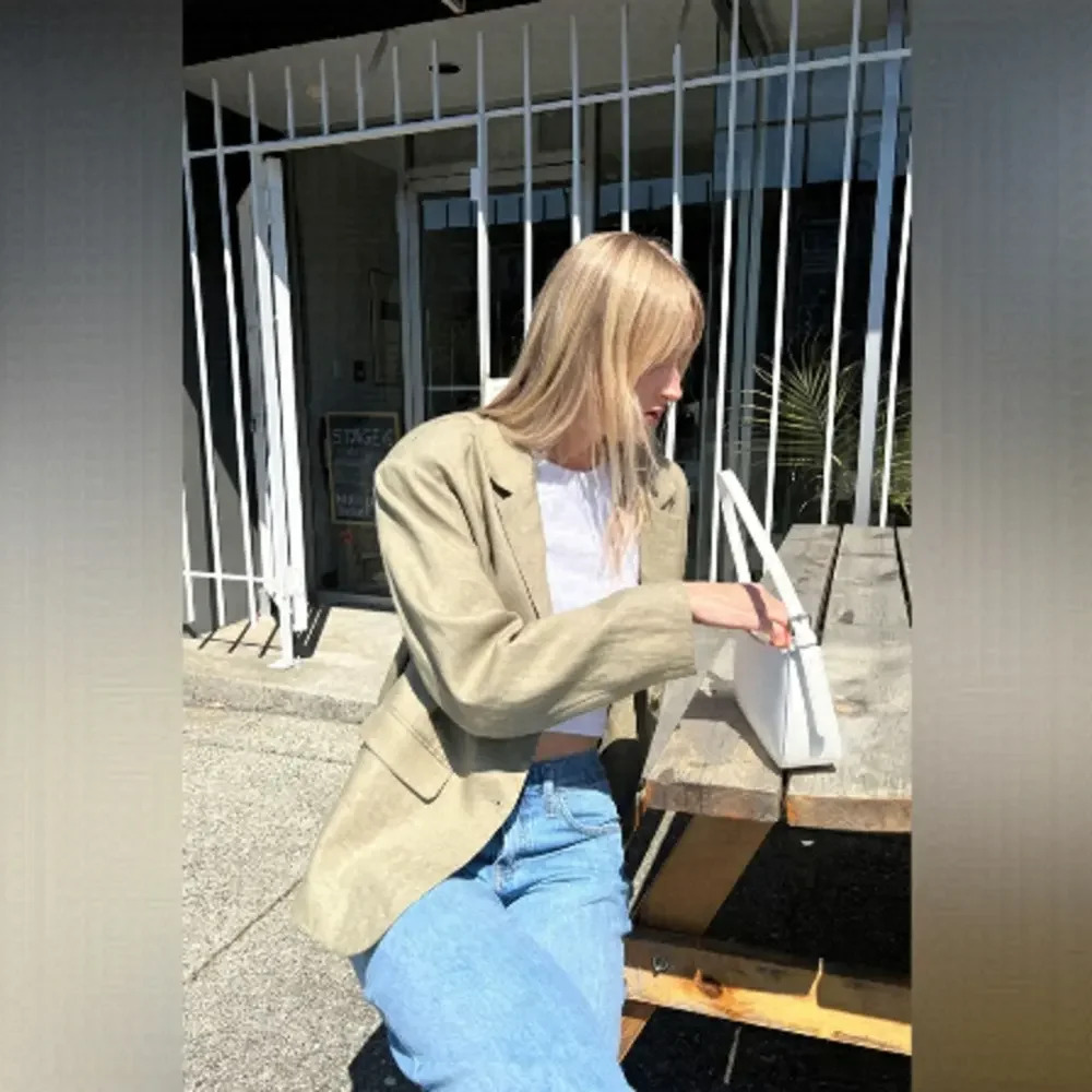 OAK + FORT Khaki Blazer